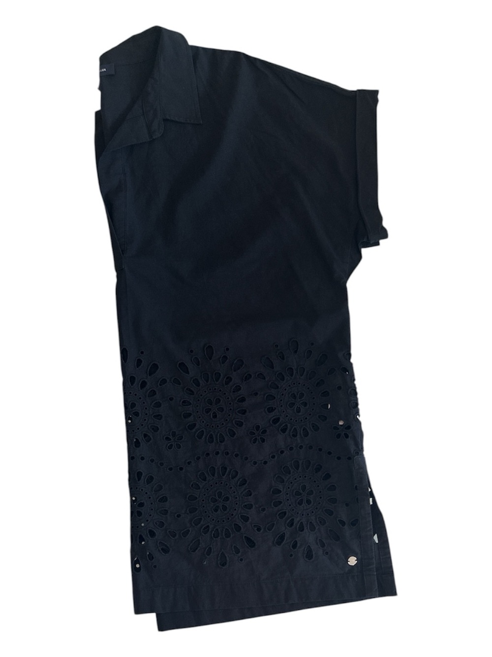 Tommy Hilfiger | Black Cotton Embroidered Blouse / Top | Size XL - Picture 3 of 16